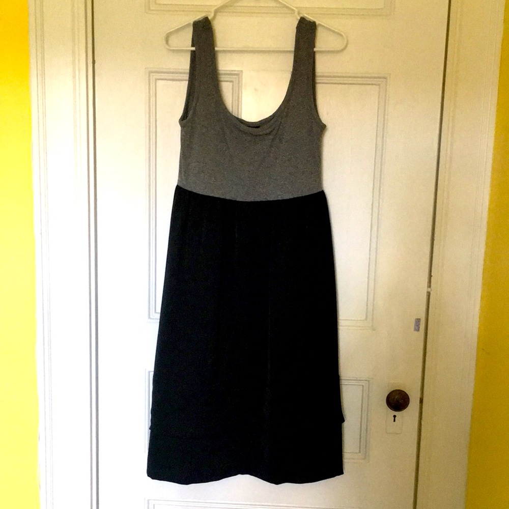 Mixed media tank dress